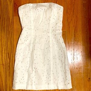Bebe white tube dress size small